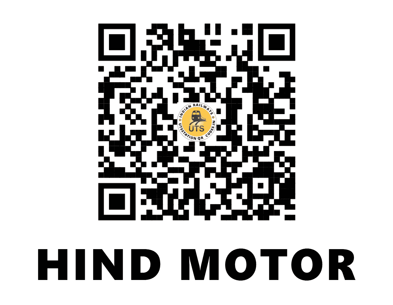 UTS QR Code for HIND MOTOR - HMZ (ER - WEST BENGAL)
